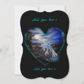 Baai bij nacht, Dolphin Love Kaart (Voorkant)