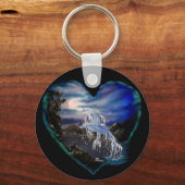 Baai bij nacht, Dolphin Love Sleutelhanger (Voorkant)
