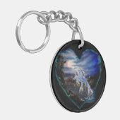 Baai bij nacht, Dolphin Love Sleutelhanger (Voorkant Links)