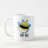 Baai-bijen Funny Baby Bee Pun Koffiemok (Links)