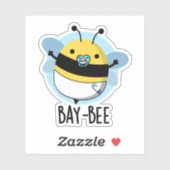 Baai-bijen Funny Baby Bee Pun Sticker (Vel)