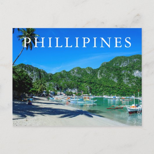 Baai El Nido Beach Briefkaart (Voorkant)