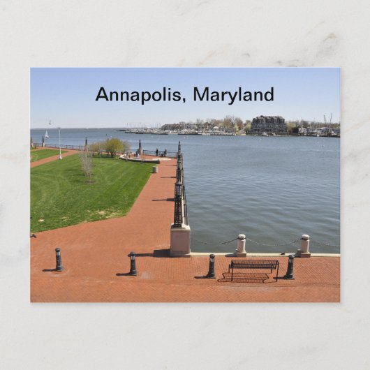 Baai in Annapolis, Maryland Briefkaart (Voorkant)