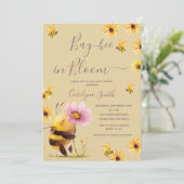 Baai in bloei Daisy Flower Baby shower Kaart (Staand voorkant)