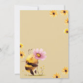 Baai in bloei Daisy Flower Baby shower Kaart (Achterkant)