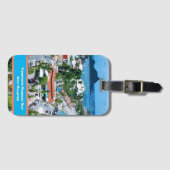 Baai in het centrum van Marigot, Sint Maarten Bagagelabel (Voorkant (horizontaal))