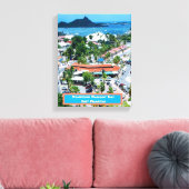 Baai in het centrum van Marigot, Sint Maarten Canvas Afdruk (Insitu (Woonkamer))