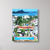 Baai in het centrum van Marigot, Sint Maarten Canvas Afdruk (Voorkant)