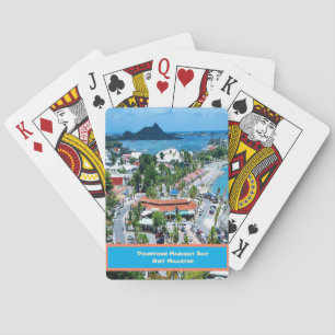 Baai in het centrum van Marigot, Sint Maarten Pokerkaarten