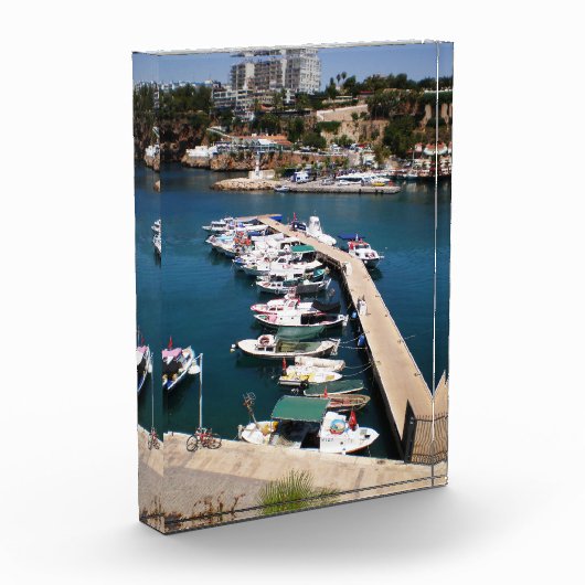 Baai met cruiseschepen in de oude stad van Antalya Fotoblokken (Links)