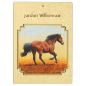 Baai met paardengeel klembord (Achterkant)