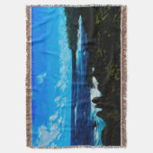 Baai op weg naar Hana Maui Abstract Deken (Voorkant Verticaal)