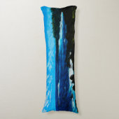 Baai op weg naar Hana Maui Abstract Lichaamskussen (Voorkant Verticaal)