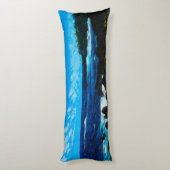 Baai op weg naar Hana Maui Abstract Lichaamskussen (Achterkant (Verticaal))