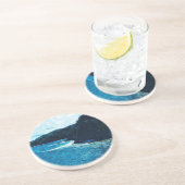 Baai op weg naar Hana Maui Abstract Zandsteen Onderzetter (Zijkant)