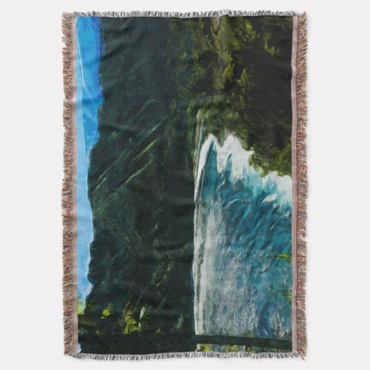 Baai op weg naar Hana Maui Hawaii Abstract Deken (Voorkant Verticaal)