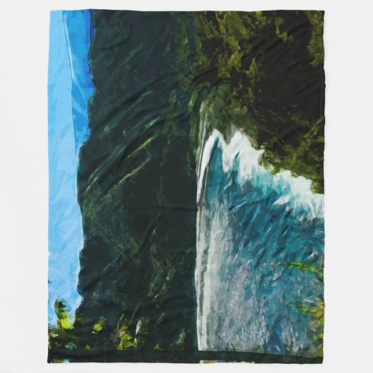 Baai op weg naar Hana Maui Hawaii Abstract Fleece Deken (Voorkant)