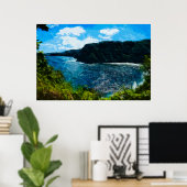 Baai op weg naar Hana Maui Hawaii Abstract Poster (Thuiskantoor)