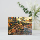 Baai tegenover de haven van Pont-Aven, Briefkaart (Staand voorkant)