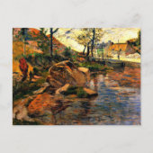 Baai tegenover de haven van Pont-Aven, Briefkaart (Voorkant)