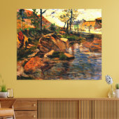 Baai tegenover Pont-Aven Haven, Poster Canvas Afdruk (Insitu (Woonkamer))