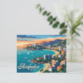 Baai van Acapulco Mexico Briefkaart (Staand voorkant)