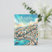 Baai van Algiers Algerije Briefkaart (Staand voorkant)