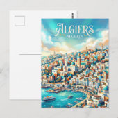 Baai van Algiers Algerije Briefkaart (Voorkant / Achterkant)