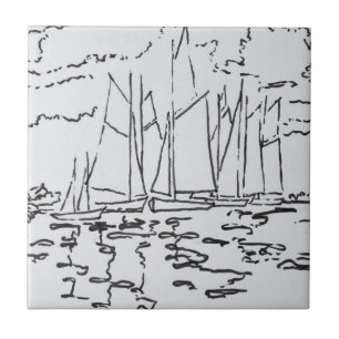 Baai van Concarneau   Bretagne, Frankrijk Tegeltje