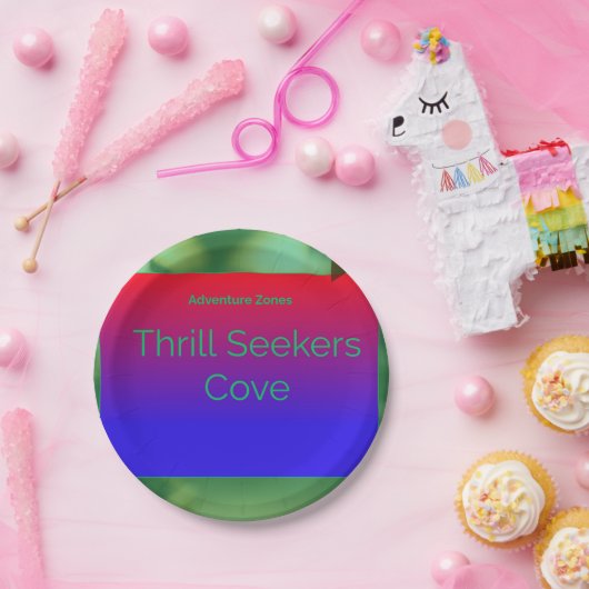 baai van de avonturenzones papieren bordje (Feest)