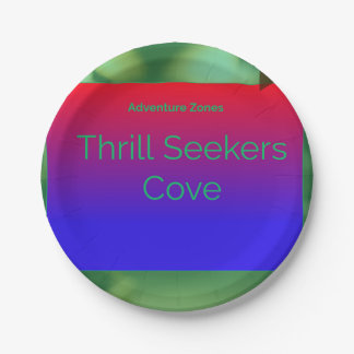 baai van de avonturenzones papieren bordje