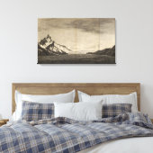Baai van eigendom, Zuid-Georgië Canvas Afdruk (Insitu (Slaapkamer))