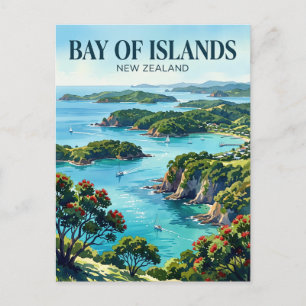 Baai van Eilanden Nieuw-Zeeland Briefkaart
