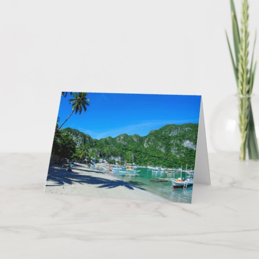 Baai van El Nido Kaart (Voorkant)