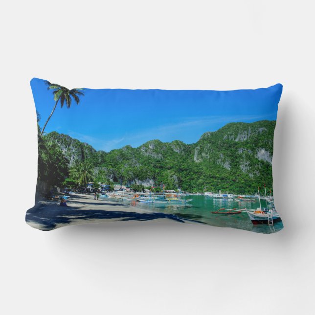 Baai van El Nido-strand Kussen (Voorkant)