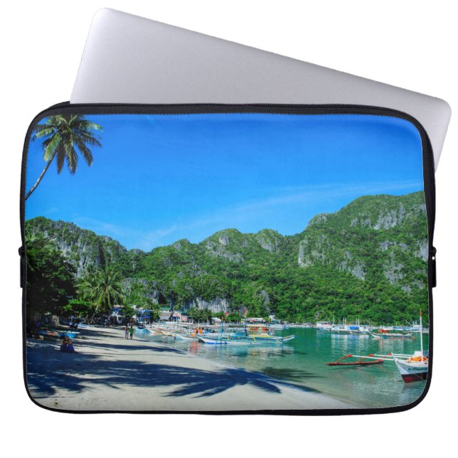 Baai van El Nido-strand Laptop Sleeve (Voorkant)