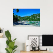 Baai van El Nido-strand Poster (Thuiskantoor)