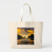 Baai van El Nido Zonsondergang Grote Tote Bag (Voorkant)