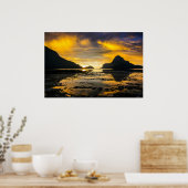 Baai van El Nido Zonsondergang Poster (Keuken)
