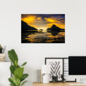 Baai van El Nido Zonsondergang Poster (Thuiskantoor)