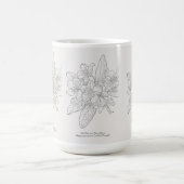 baai van het Roos van Black en White California Magische Mok (Midden)