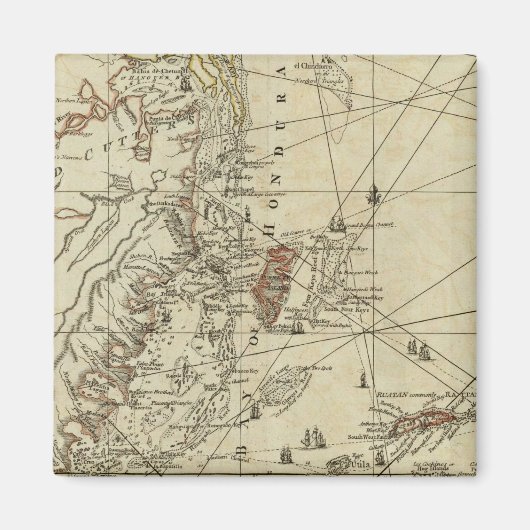 Baai van Honduras Magneet (Voorkant)