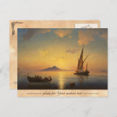 Baai van Napels Ivan Aivazovsky Briefkaart (Voorkant / Achterkant)