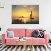Baai van Napels Ivan Aivazovsky Canvas Afdruk (Insitu (Woonkamer))