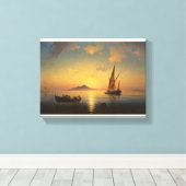 Baai van Napels Ivan Aivazovsky Canvas Afdruk (Insitu (Houten vloer))
