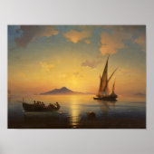 Baai van Napels Ivan Aivazovsky Poster (Voorkant)