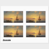 Baai van Napels Ivan Aivazovsky Rechthoekige Sticker (Vel)