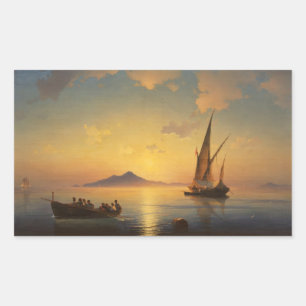 Baai van Napels Ivan Aivazovsky Rechthoekige Sticker