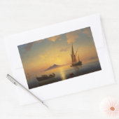 Baai van Napels Ivan Aivazovsky Rechthoekige Sticker (Envelop)