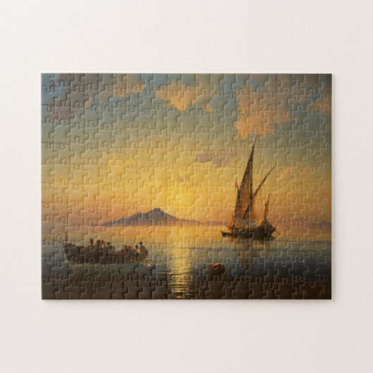 Baai van Napels - Ivan Aivazovsky - Seascape Water Legpuzzel (Horizontaal)